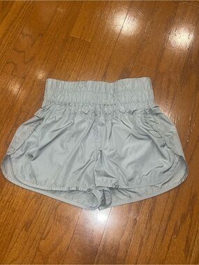 Free People FP Movement The Way Home Run Shorts Arctic Chill Medium High Waist